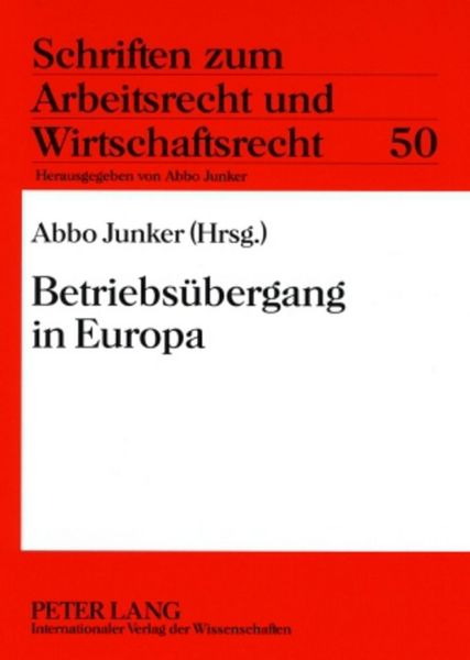 Produktbild: Betriebs&uuml;bergang in Europa