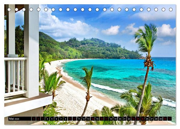 Produktbild: Seychellen Paradies 2026 (Tischkalender 2026 DIN A5 quer), CALVENDO Monatskalender