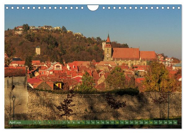 Produktbild: Zauberhaftes Brasov - Das Juwel Siebenb&uuml;rgens imitten der Karpaten (Wandkalender 2026 DIN A4 quer), CALVENDO Monatskalender