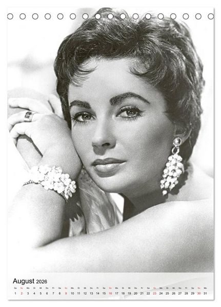 Produktbild: Elizabeth Taylor (Tischkalender 2026 DIN A5 hoch), CALVENDO Monatskalender