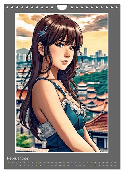 Produktbild: Manga Girlpower (Wandkalender 2026 DIN A4 hoch), CALVENDO Monatskalender