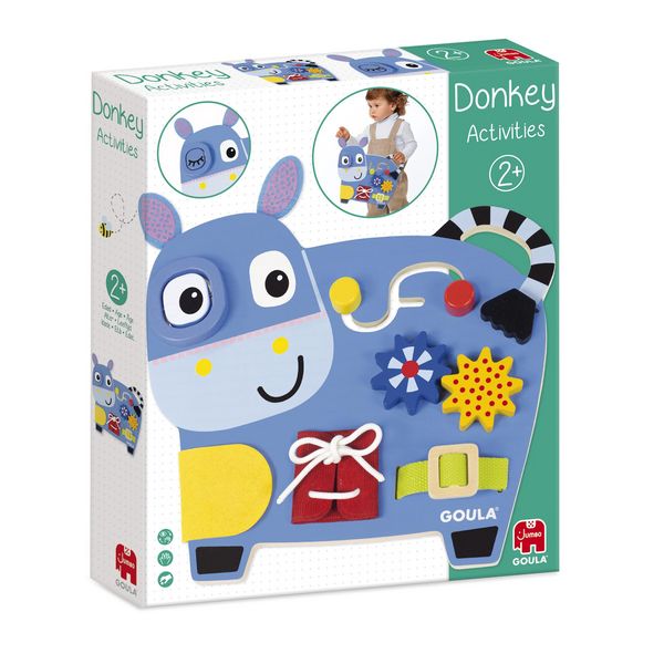 Produktbild: Goula 1110100489 - Donkey Activities, Esel zum Spielen und Erkunden, Motorikspiel