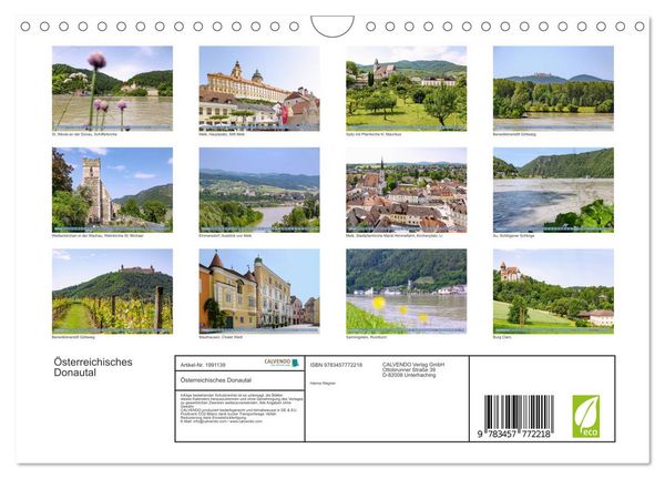 Produktbild: &Ouml;sterreichisches Donautal (Wandkalender 2026 DIN A4 quer), CALVENDO Monatskalender