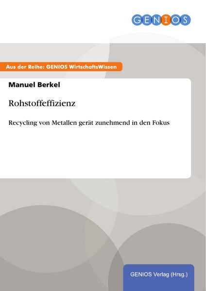 Produktbild: Rohstoffeffizienz