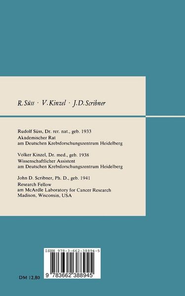 Produktbild: KREBS Experimente und Denkmodelle