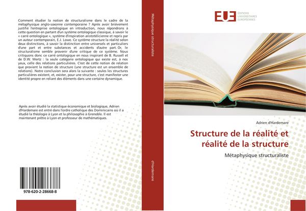 Produktbild: Structure de la r&eacute;alit&eacute; et r&eacute;alit&eacute; de la structure