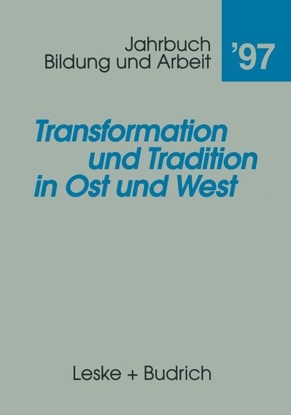 Produktbild: Transformation und Tradition in Ost und West