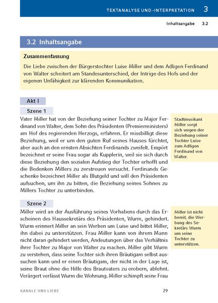 Inhaltsangabe Von Kabale Und Liebe 'Kabale und Liebe von Friedrich Schiller - Textanalyse und