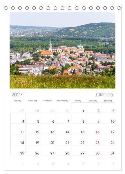 Produktbild: Tischplaner 2027 - Das Weinviertel im wundersch&ouml;nen Nieder&ouml;sterreich. (A5 Tischkalender zum Aufstellen) CALVENDO