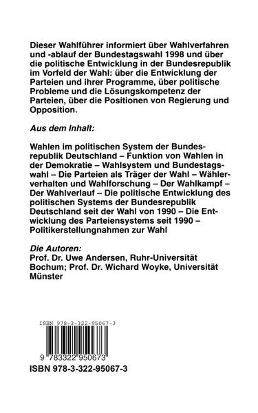 Produktbild: Wahl &rsquo;98