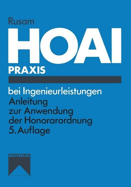 Produktbild: HOAI-Praxis bei Ingenieurleistungen