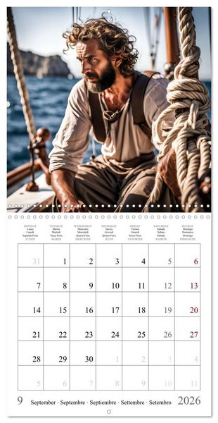 Produktbild: AI heroes, gods and creatures of Greek mythology (Wall Calendar 2026 12 &times; 12 Inch) CALVENDO 12 Month Wall Calendar