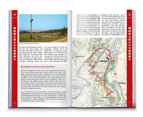 Produktbild: KOMPASS Wanderf&uuml;hrer Rh&ouml;n, 50 Touren mit Extra-Tourenkarte