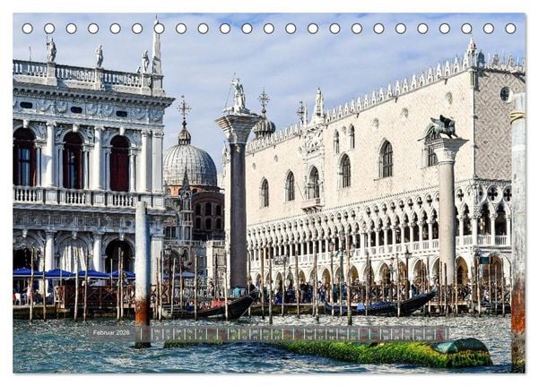 Produktbild: Sehnsuchtsort Venedig 2026 (Tischkalender 2026 DIN A5 quer), CALVENDO Monatskalender