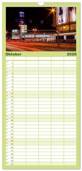 Produktbild: Familienplaner 2026 - Lettland - Streifz&uuml;ge durch das mittlere Baltikum mit 5 Spalten (Wandkalender, 21 x 45 cm) CALVENDO