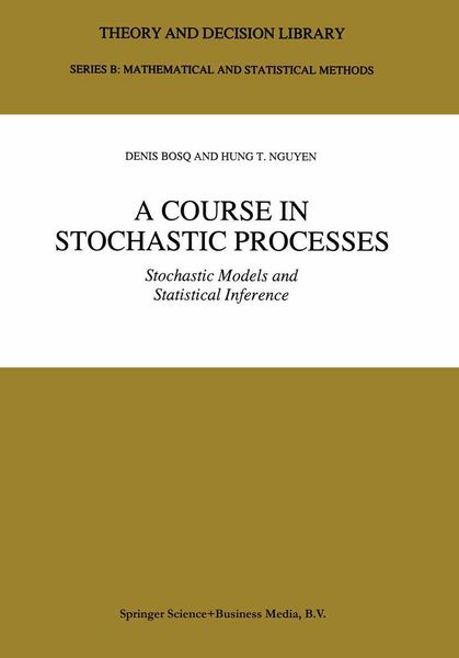 Produktbild: A Course in Stochastic Processes