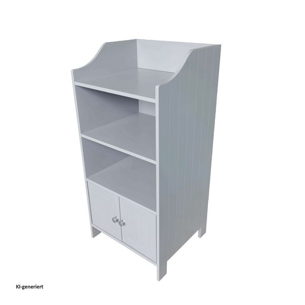 Produktbild: HTI-Living Badezimmerschrank mit Ablagen und T&uuml;ren Grau 41 x 85,5 x 36,5 cm