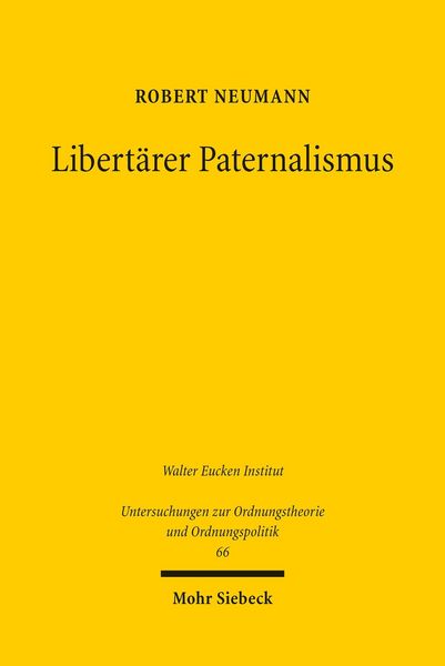 Produktbild: Libert&auml;rer Paternalismus