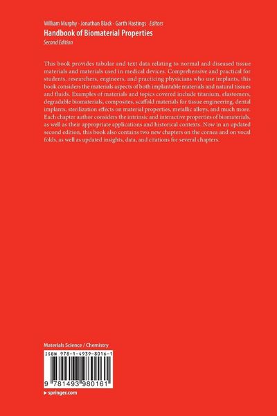 Produktbild: Handbook of Biomaterial Properties