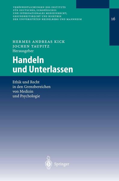 Produktbild: Handeln und Unterlassen