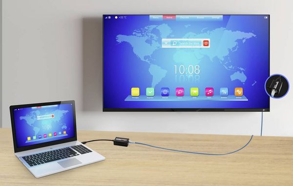 Produktbild: SpeaKa Professional SP-TPCE-500 USB-C&reg; (DP Alt Mode) HDMI Extender &uuml;ber Netzwerkkabel RJ45 60 m