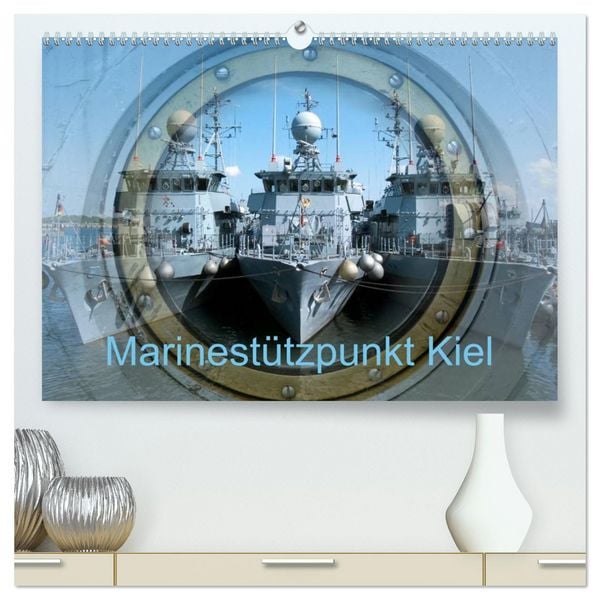 Produktbild: Marinest&uuml;tzpunkt Kiel (hochwertiger Premium Wandkalender 2026 DIN A2 quer), Kunstdruck in Hochglanz