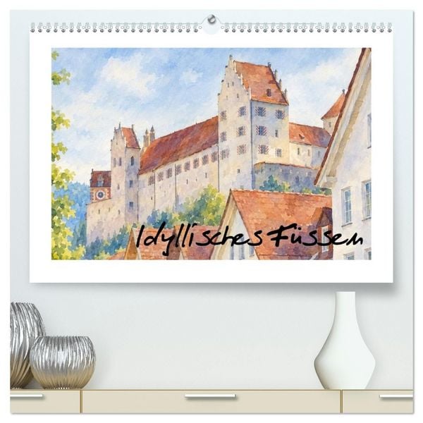 Produktbild: Idyllisches F&uuml;ssen (hochwertiger Premium Wandkalender 2027 DIN A2 quer), Kunstdruck in Hochglanz