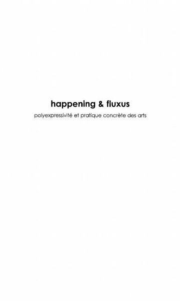 Produktbild: Happening and fluxus