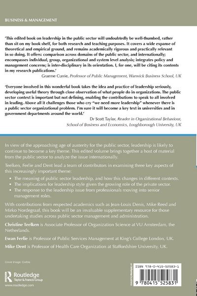 Produktbild: Leadership in the Public Sector