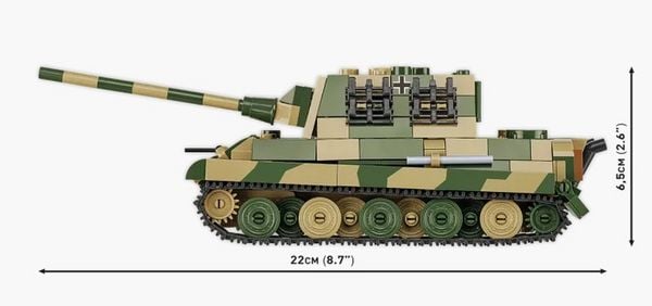 Produktbild: COBI Historical Collection 2733 - Panzerjäger Tiger Ausf.B Jagdtiger, WWII, Bausatz 1:48, 528 Klemmbausteine