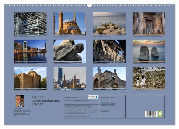 Produktbild: Beirut - auferstanden aus Ruinen (Wandkalender 2026 DIN A2 quer), CALVENDO Monatskalender