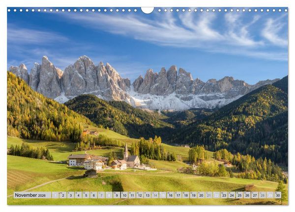 Produktbild: Wundersch&ouml;ne Dolomiten (Wandkalender 2026 DIN A3 quer), CALVENDO Monatskalender