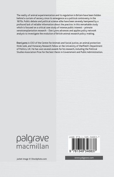 Produktbild: The Politics of Animal Experimentation