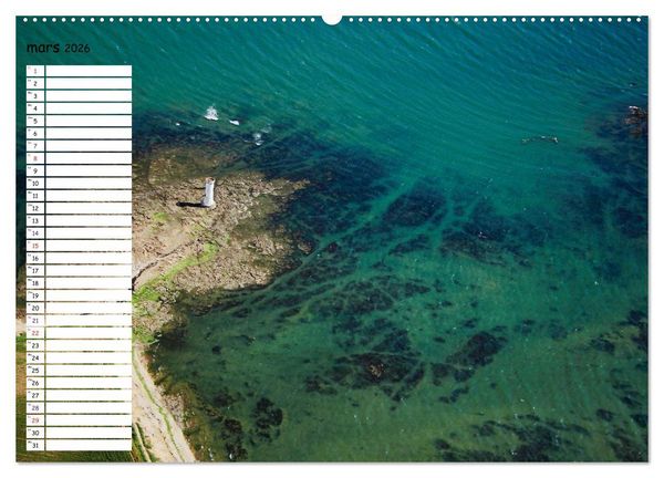 Produktbild: Le Golfe du Morbihan vu du ciel (Calendrier mural 2026 DIN A2 vertical) calendrier de bureau