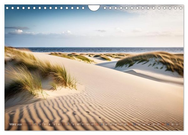 Produktbild: Sandd&uuml;nen In der W&uuml;ste und am Meer (Wandkalender 2026 DIN A4 quer), CALVENDO Monatskalender