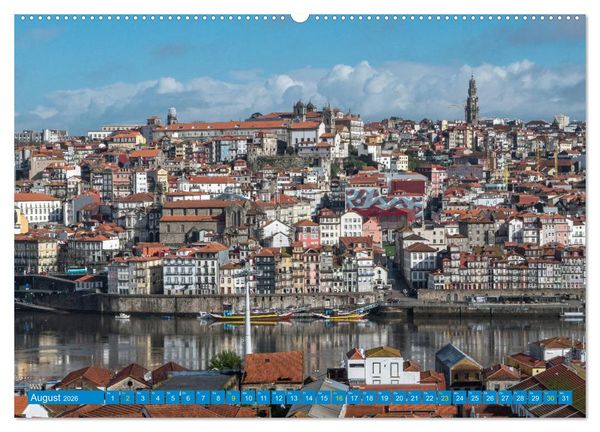 Produktbild: Porto & das Douro-Tal (Wandkalender 2026 DIN A2 quer), CALVENDO Monatskalender
