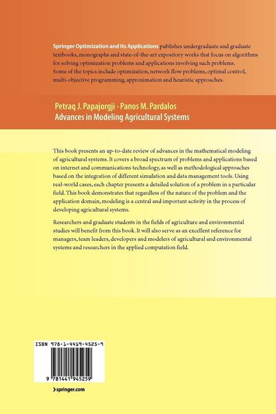 Produktbild: Advances in Modeling Agricultural Systems