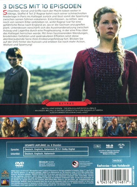 Vikings - Season 4.2 [3 DVDs]