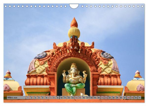Produktbild: Typisch Indien - Ganesha der Elefantengott (Wandkalender 2026 DIN A4 quer), CALVENDO Monatskalender