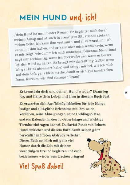 Mein Hund und ich!: Das Ausfüllbuch für Hundefreunde