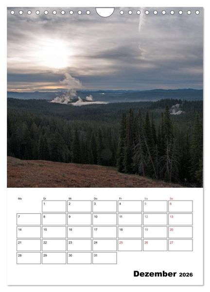 Produktbild: Yellowstone und Grand Tetons Nationalparks (Wandkalender 2026 DIN A4 hoch), CALVENDO Monatskalender