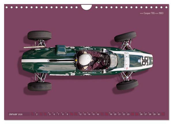 Produktbild: Legenden des Rennsports - Formel Junior 1955-1965 (Wandkalender 2026 DIN A4 quer), CALVENDO Monatskalender