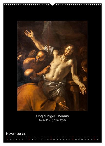 Produktbild: Jesus Christus - Das Leben Christi auf Gem&auml;lden der alten Meister (hochwertiger Premium Wandkalender 2026 DIN A2 hoch), Kunstdruck in Hochglanz
