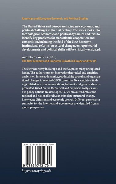 Produktbild: The New Economy and Economic Growth in Europe and the US