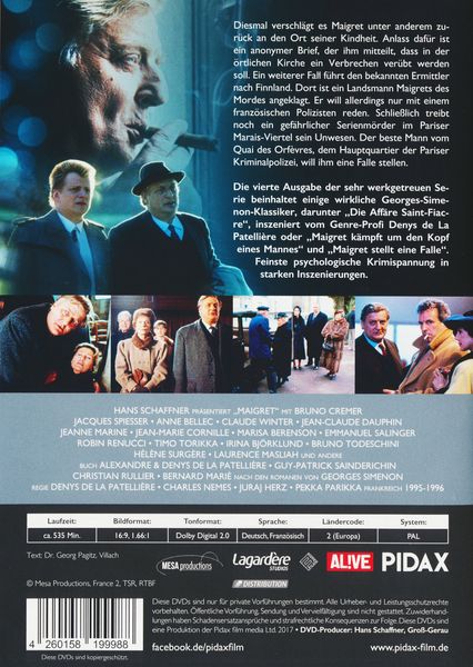 Produktbild: Maigret, Vol. 4 / Weitere 6 Folgen der Kult-Serie mit Bruno Cremer nach dem Romanen von Georges Simenon (Pidax Serien-Klassiker) [3 DVDs]
