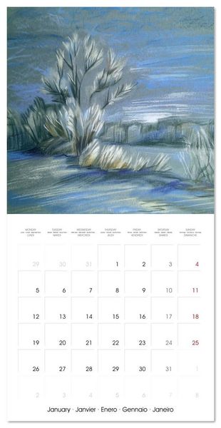 Produktbild: Lieux merveilleux (Calendrier mural carr&eacute; 2026 30x30 cm) Calendrier double avec une page pour vos prises de notes