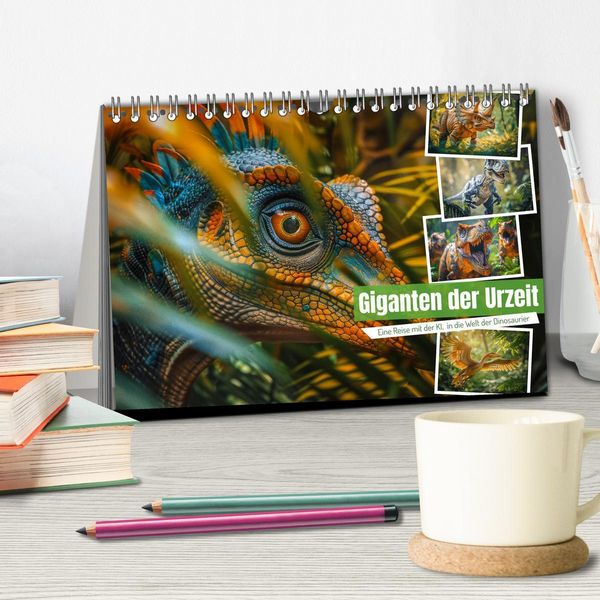 Produktbild: Giganten der Urzeit (Tischkalender 2026 DIN A5 quer), CALVENDO Monatskalender