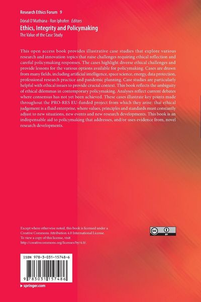 Produktbild: Ethics, Integrity and Policymaking