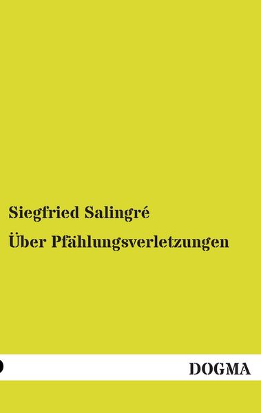 Produktbild: &Uuml;ber Pf&auml;hlungsverletzungen