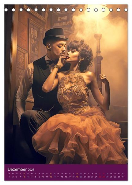 Produktbild: Burlesque T&auml;nzerinnen - Verf&uuml;hrerischer Tanz (Tischkalender 2026 DIN A5 hoch), CALVENDO Monatskalender